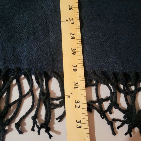 NWT LOFT Blue & Black Oversized Plaid Open Front Poncho Loose Wrap Baggy Top New - Picture 8 of 9